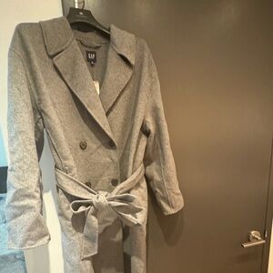Gap Relaxed wool wrap coat ( XL)